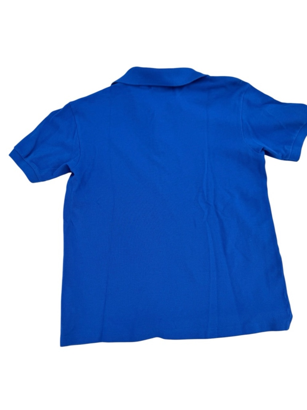 Lacoste Royal Blue Kids Sz 14 Polo Shirt w/ green alligator branding - Picture 2 of 3
